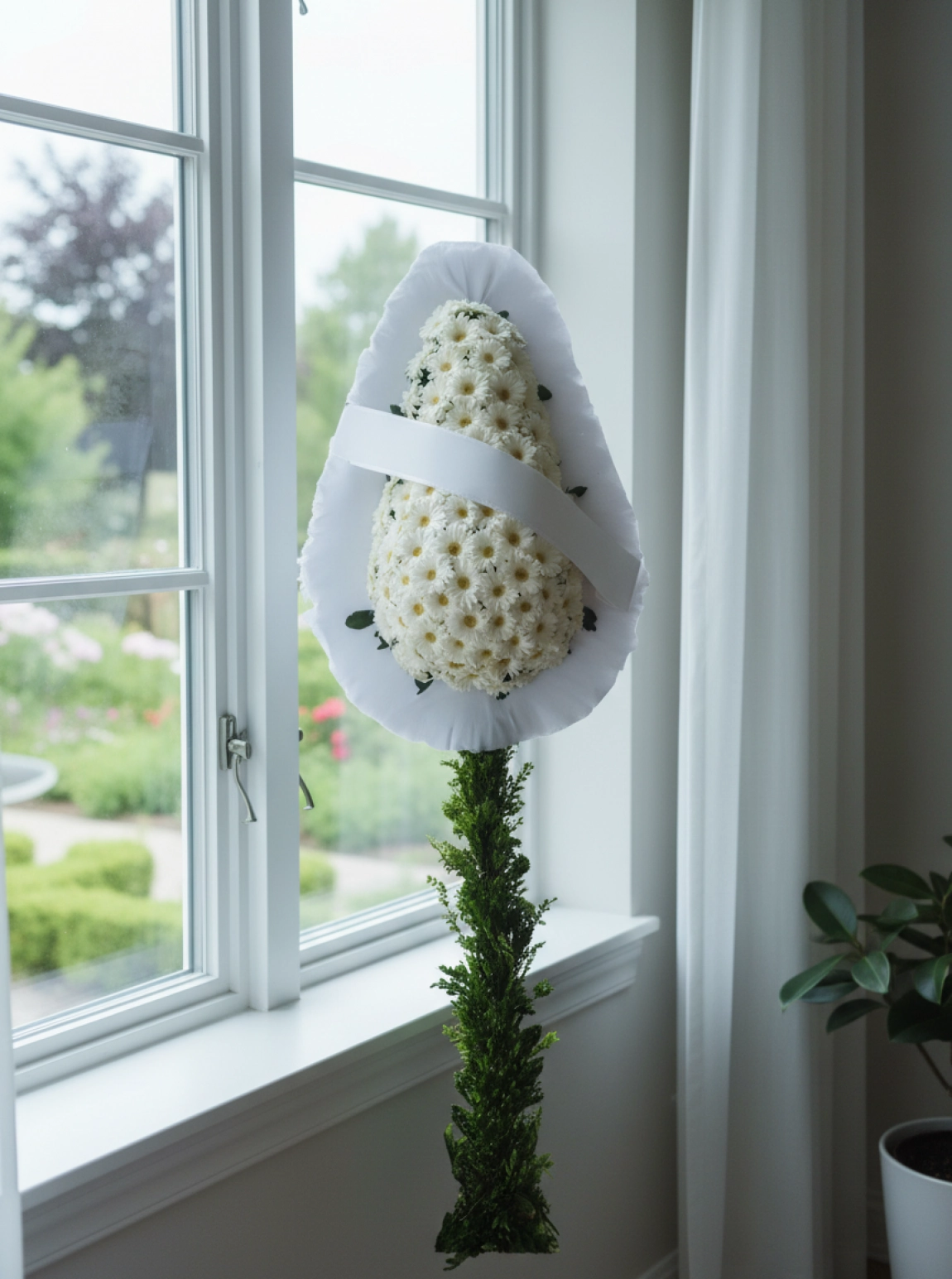 Beyaz Gerbera Çelenk