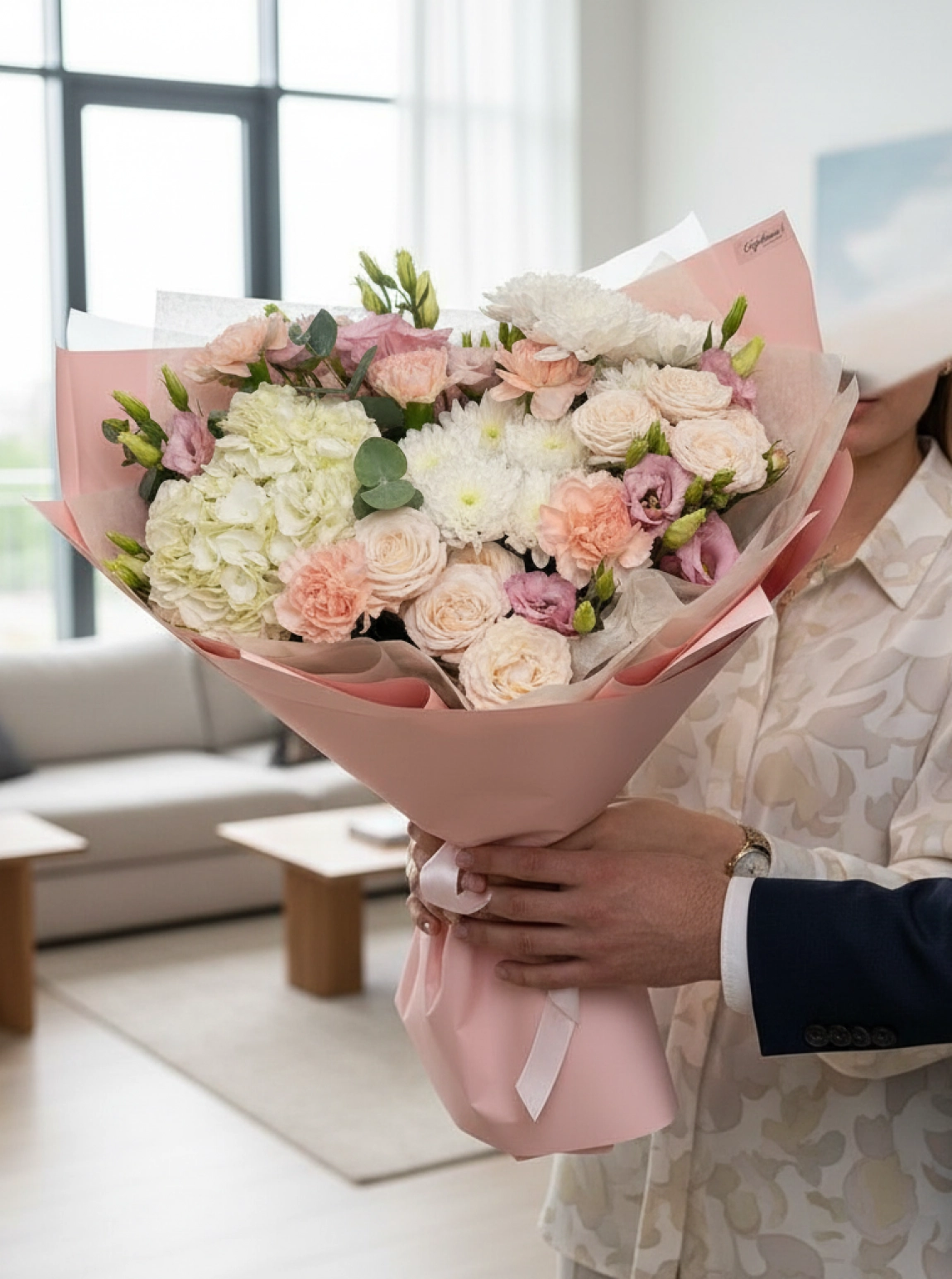 Ortanca Ve Yavru Ağzı Gül Buket 