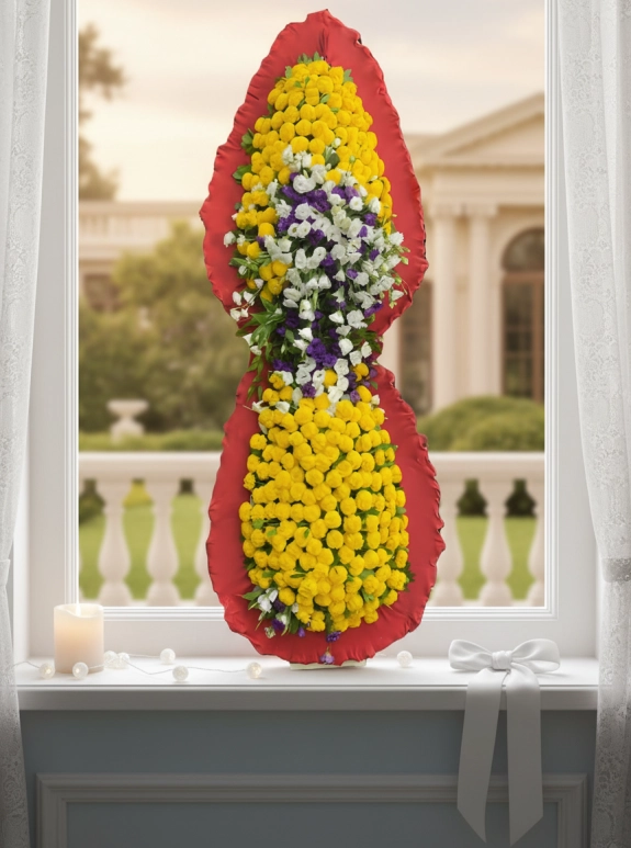 Sarı ve Kırmızı Çelenk