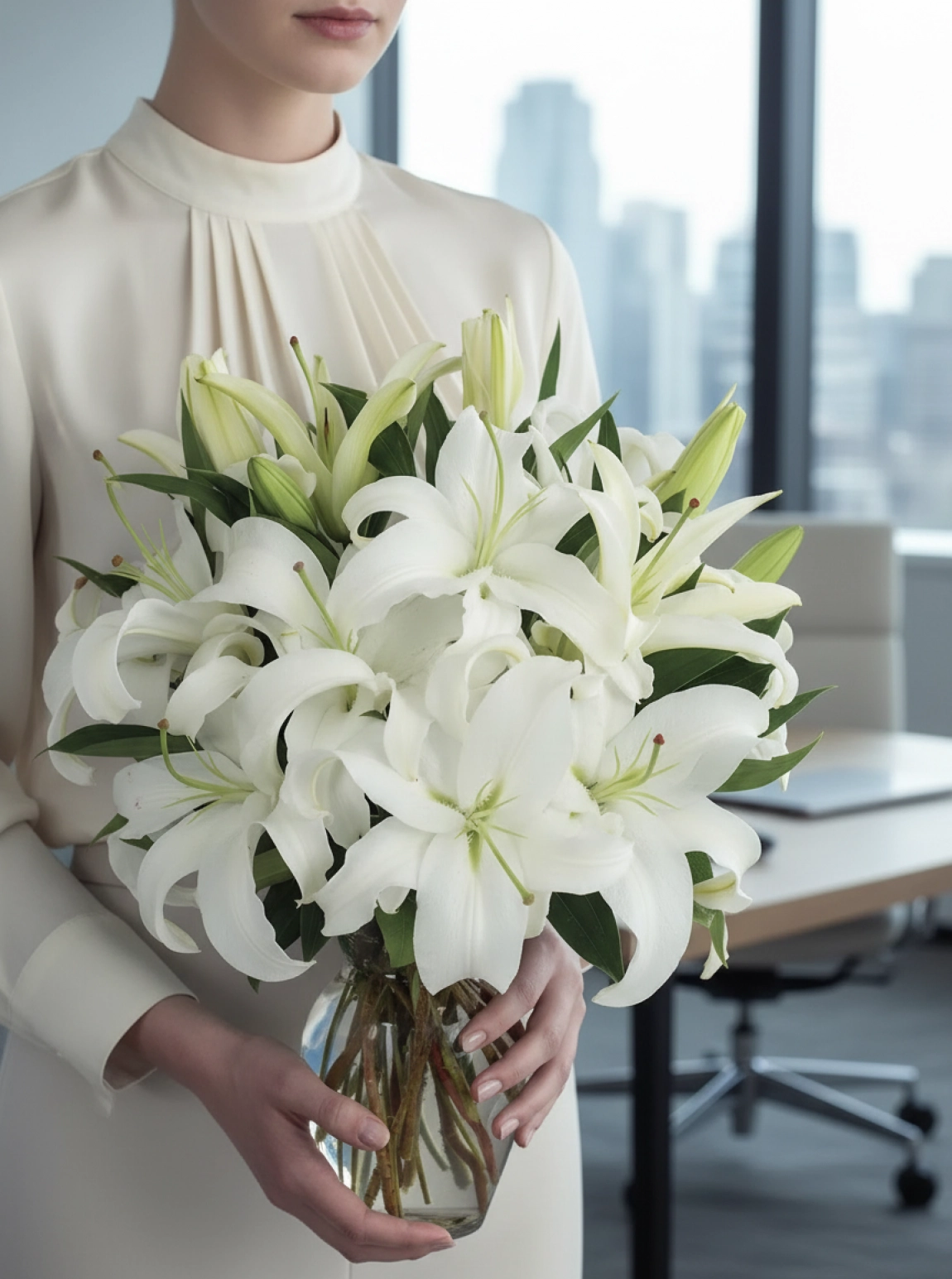 Vazoda Büyük Boy Lilyum